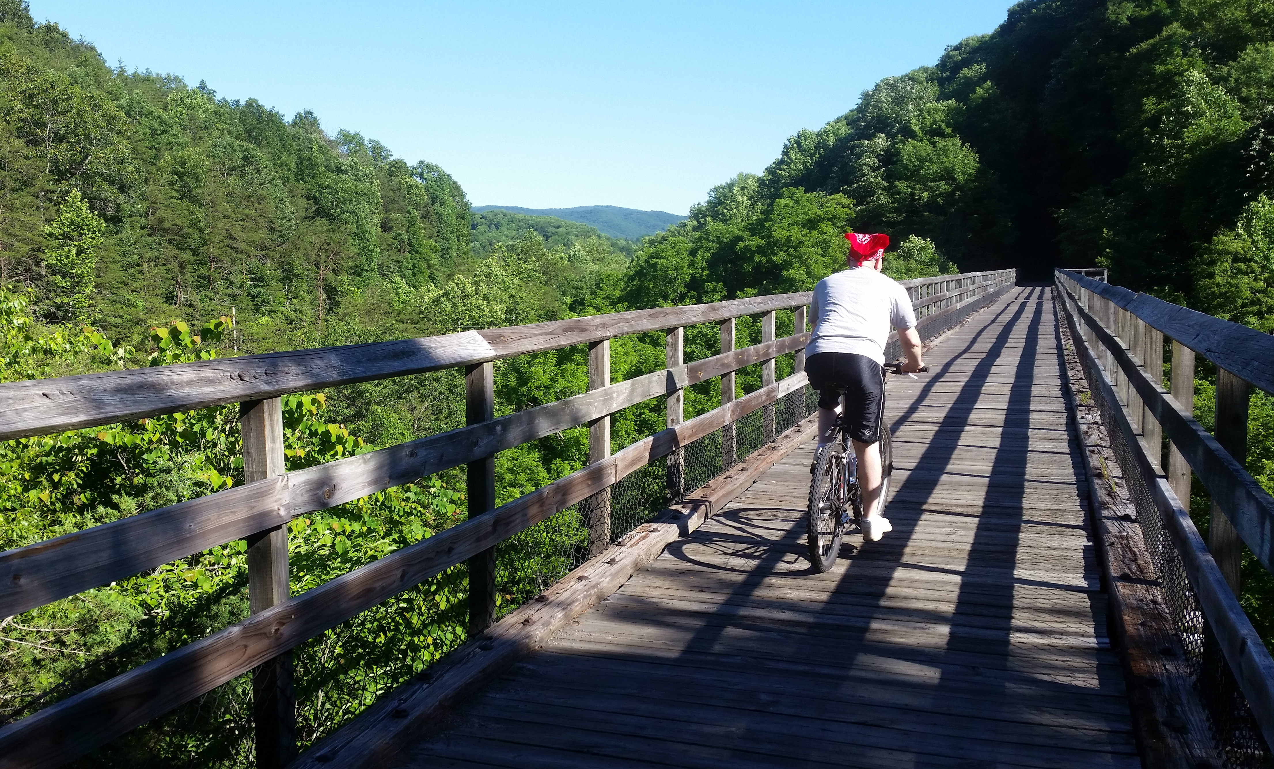 New River Trail ride Eddie Gwen Mick 12 Draper VA 06-14-2014.jpg